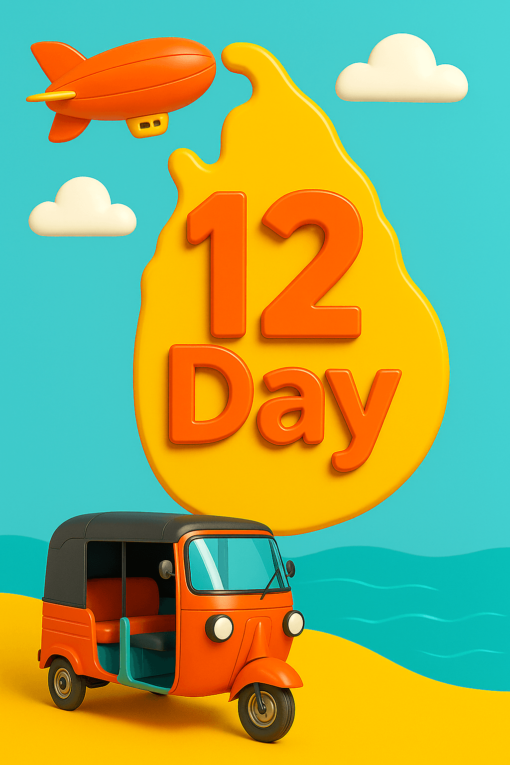 12 Day Trip With Tuk Tuk and Driver