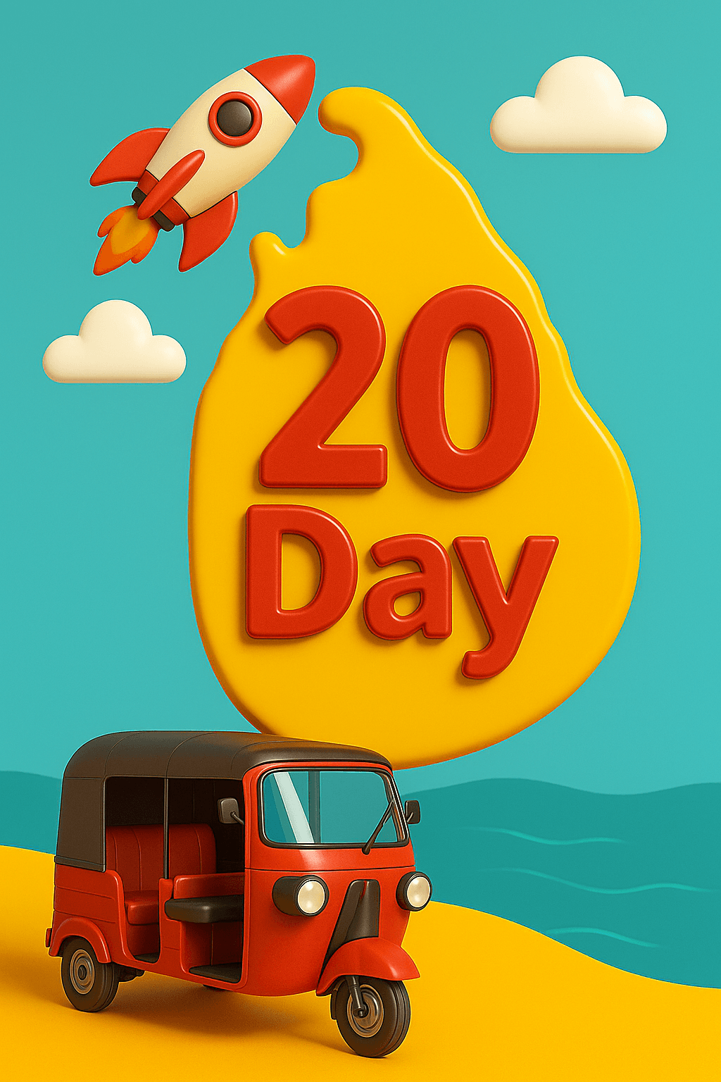 20 Day Trip With Tuk Tuk and Driver