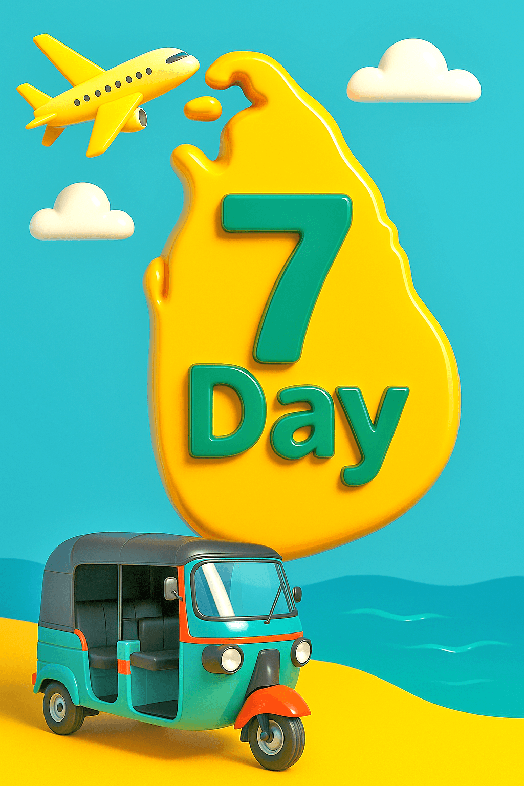 7 Day Trip With Tuk Tuk and Driver